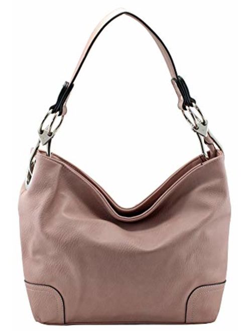 Vegan Faux Leather Bucket Shoulder Handbag Classic Purse