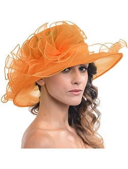 FORBUSITE Kentucky Derby Church Hats for Women Dress Wedding Hat