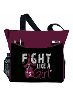 Fight Like a Girl Boxing Glove Tote Bag