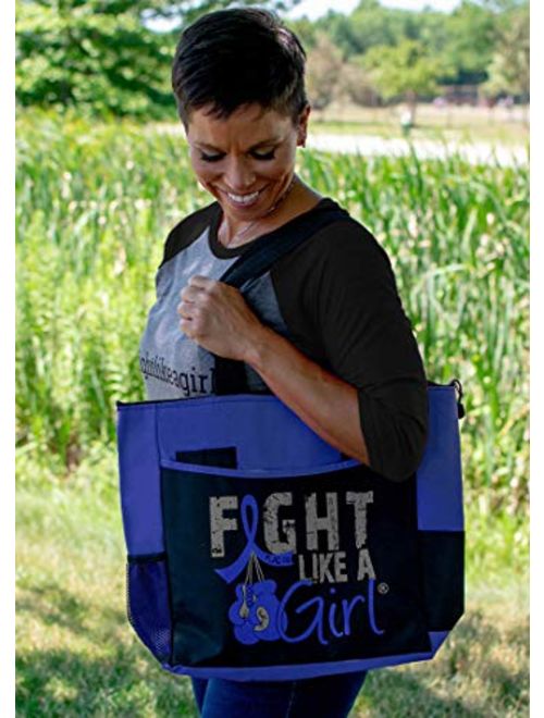 Fight Like a Girl Boxing Glove Tote Bag