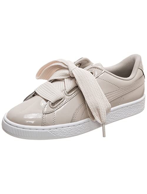 PUMA Women's Basket Heart Patent Low-Top Sneakers