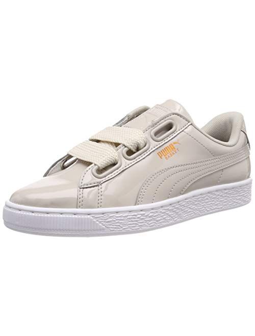 PUMA Women's Basket Heart Patent Low-Top Sneakers