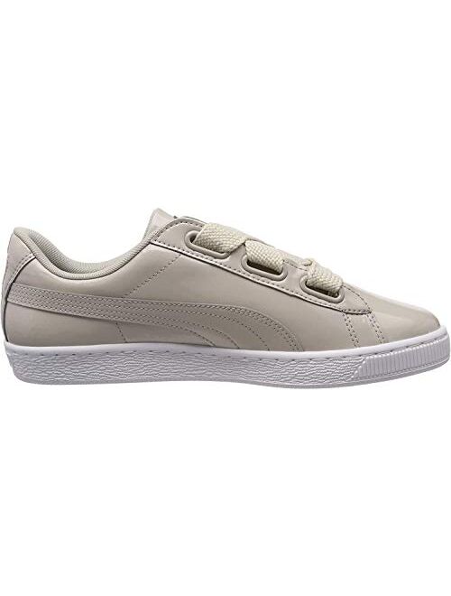 PUMA Women's Basket Heart Patent Low-Top Sneakers