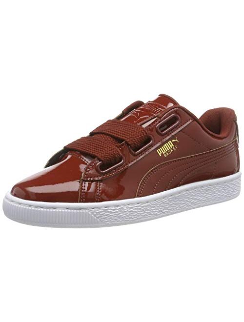 PUMA Women's Basket Heart Patent Low-Top Sneakers