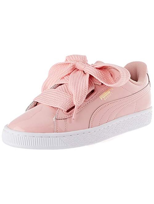 PUMA Women's Basket Heart Patent Low-Top Sneakers