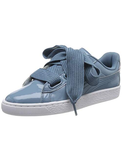 PUMA Women's Basket Heart Patent Low-Top Sneakers