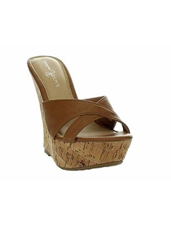 Fashion Focus Womens Ardo-39 Wedge Sandals