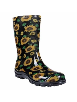 Asgard Women's Mid Calf Rain Boots Short Waterproof Garden Shoes