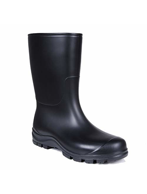 Asgard Women's Mid Calf Rain Boots Short Waterproof Garden Shoes