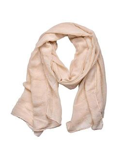 Woogwin Women's Cotton Scarves Lady Light Soft Fashion Solid Scarf Wrap Shawl