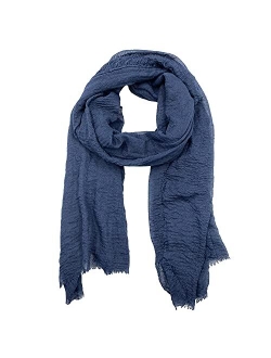 Woogwin Women's Cotton Scarves Lady Light Soft Fashion Solid Scarf Wrap Shawl