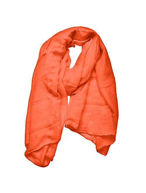 Woogwin Women's Cotton Scarves Lady Light Soft Fashion Solid Scarf Wrap Shawl