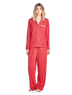 Casual Nights Women's Sleepwear Long Sleeve Floral Pajama Set