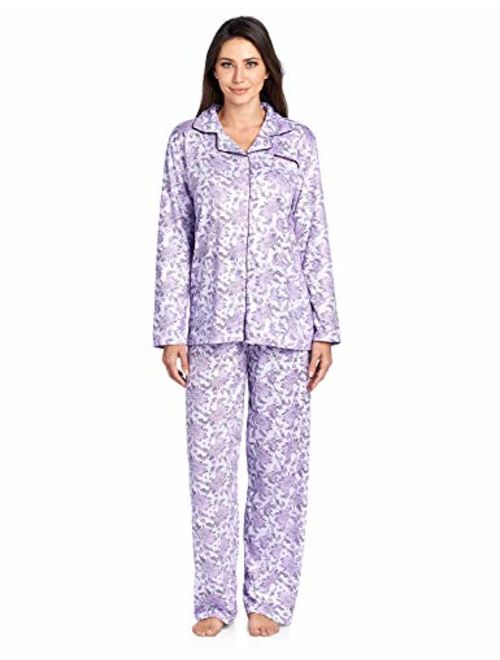 Casual Nights Women's Sleepwear Long Sleeve Floral Pajama Set