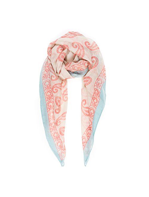 Scarf for Women Lightweight Paisley Fashion for Spring Summer Scarves Shawl Wrap