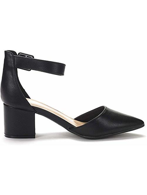 DREAM PAIRS Women's Low Heel Pumps