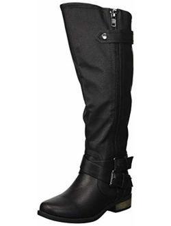 Rampage Women's Hansel Zipper and Buckle Knee-High Riding Boot