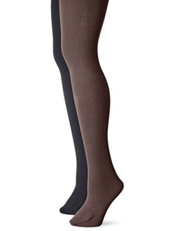 Women's Fleece Lined 2-Pair Pack Tights