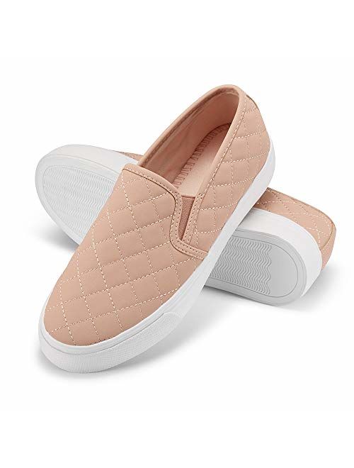 JENN ARDOR Womens Fashion Sneakers Classic Slip on Flats Comfortable Walking Sports Casual Shoes