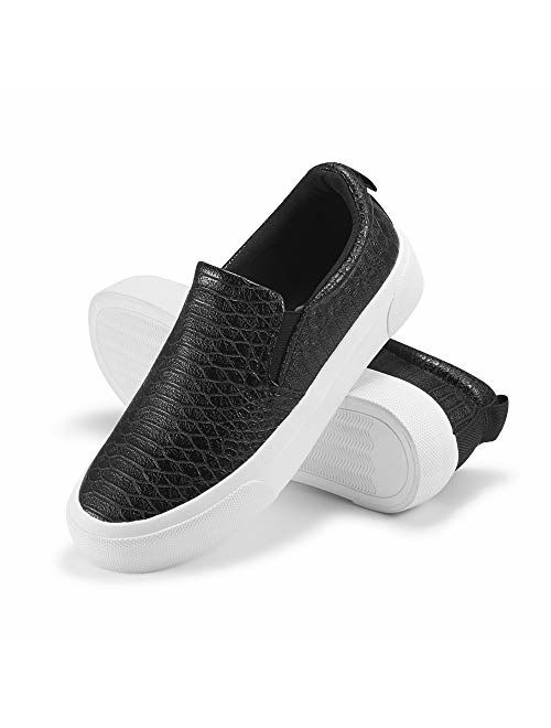 JENN ARDOR Womens Fashion Sneakers Classic Slip on Flats Comfortable Walking Sports Casual Shoes