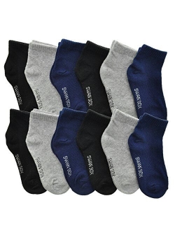 Angelina Cotton Variety Low Cut Trainer Socks (12-Pack)