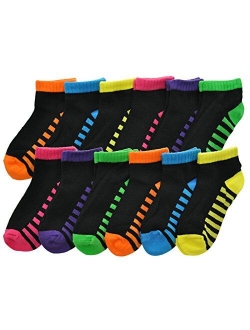 Angelina Cotton Variety Low Cut Trainer Socks (12-Pack)