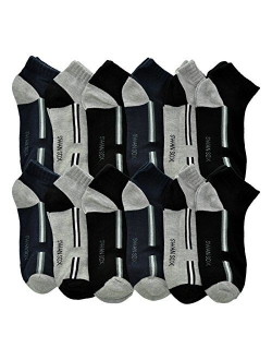 Angelina Cotton Variety Low Cut Trainer Socks (12-Pack)