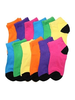 Angelina Cotton Variety Low Cut Trainer Socks (12-Pack)