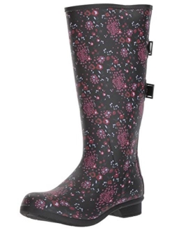 Chooka Women's Wide Calf Memory Foam Rain Boot