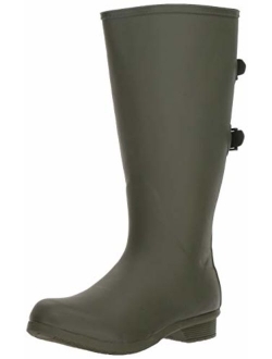 Chooka Women's Wide Calf Memory Foam Rain Boot