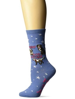 Women's Dog Lover Novelty Casual Crew Socks