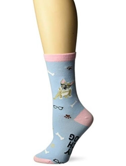 Women's Dog Lover Novelty Casual Crew Socks