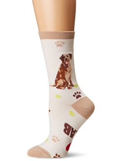 Women's Dog Lover Novelty Casual Crew Socks