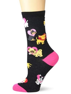 Women's Dog Lover Novelty Casual Crew Socks