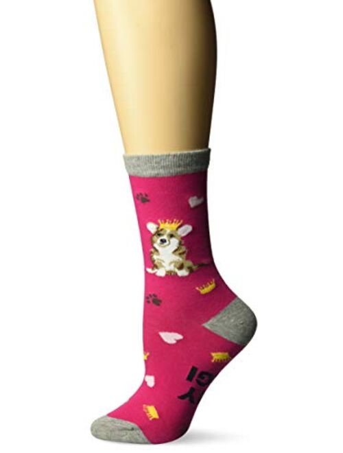 K. Bell Socks Women's Dog Lover Novelty Casual Crew Socks