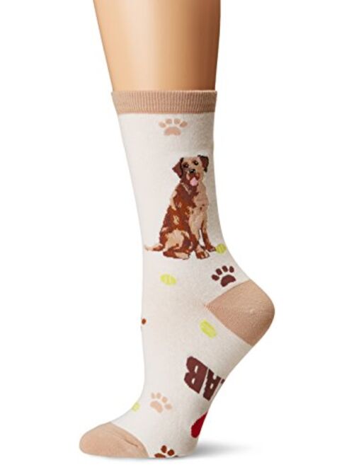 K. Bell Socks Women's Dog Lover Novelty Casual Crew Socks