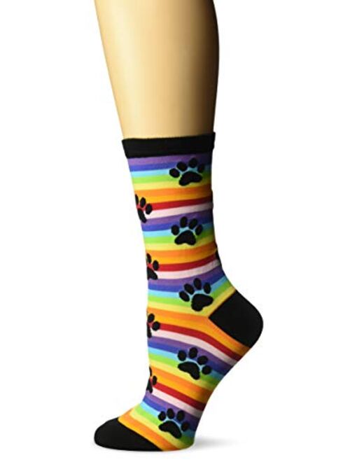 K. Bell Socks Women's Dog Lover Novelty Casual Crew Socks