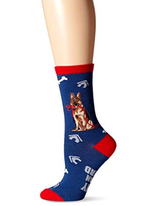 K. Bell Socks Women's Dog Lover Novelty Casual Crew Socks