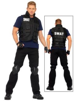 Men's 4 Piece SWAT Costume