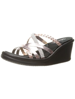 Cali Women's Rumblers-Social Butterfly Wedge Sandal