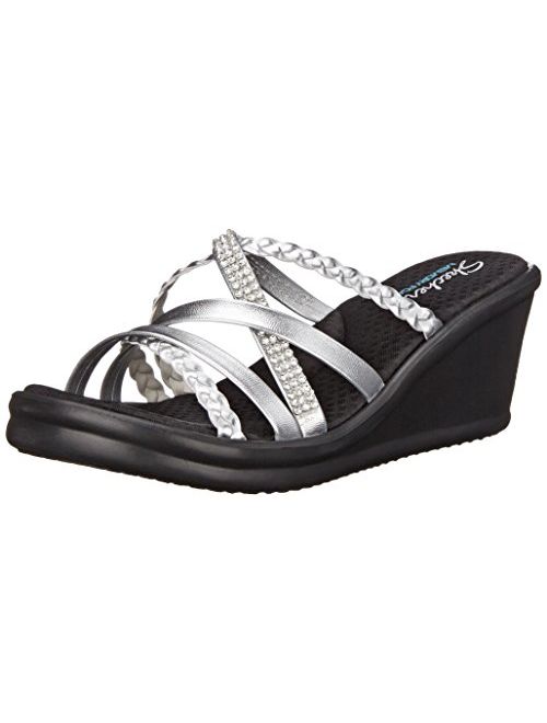 Skechers Cali Women's Rumblers-Social Butterfly Wedge Sandal