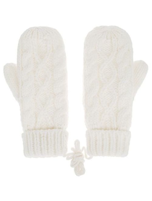 IL Caldo Womens Winter Glove Hemp Plush Lining Thick Knit Mitten Drive Work Gloves