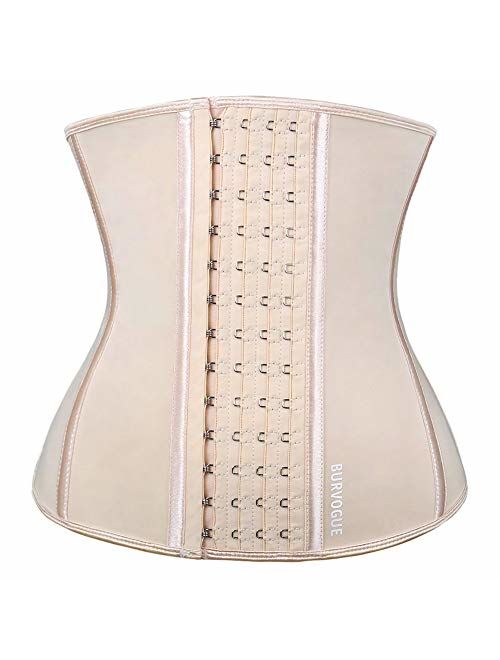 Burvogue Waist Trainer for Weight Loss-Women Trimmer Slimmer Belt Latex Corset Cincher Body Shaper