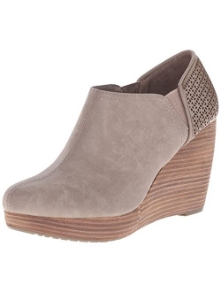 Shoes Brown Synthetic Harlow High Heel Wedges Boot