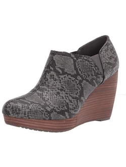 Shoes Brown Synthetic Harlow High Heel Wedges Boot