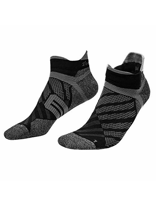 Toes&Feet Women's Anti-Sweat Deodorant Thin Ankle Compression Running Socks