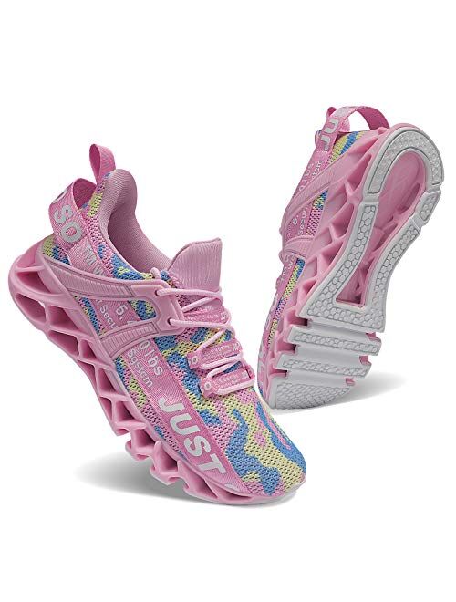 UMYOGO Women's Running Shoes Non Slip Athletic Tennis Walking Just So So Sneakers