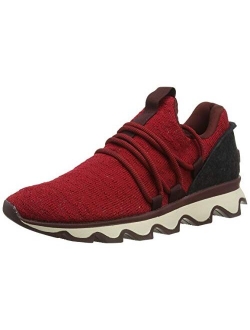 - Womens Kinetic Lace, Knit Sneaker with Scalloped Sole and Laces