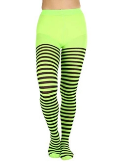 ToBeInStyle Women's Nylon Horizontal Striped Tights