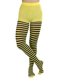 ToBeInStyle Women's Nylon Horizontal Striped Tights